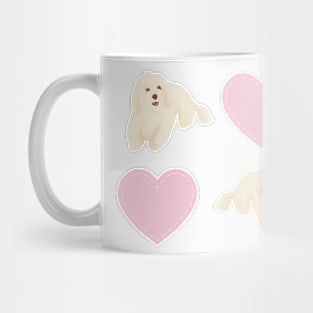 Fluffy Maltipoo Pattern Mug